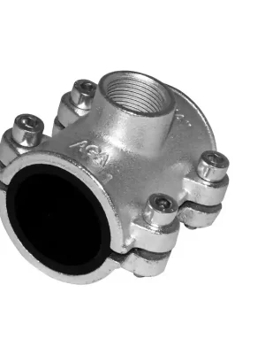 AGAFLEX OBD třmen 1/2"x1/2", 21,0-21,8mm, s odbočkou, pro ocelové potrubí, voda, litina/pozink Tijdelijk Beschikbaar